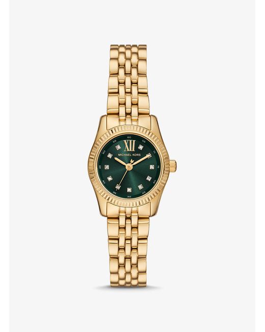 Michael Kors Metallic Petite Lexington Pavé-Tone Watch