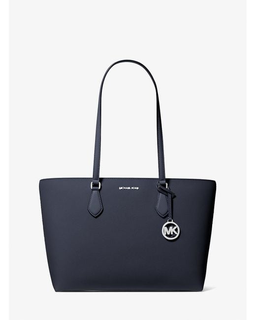 Michael Kors Outlet Blue Mk Sheila Large Tote Bag