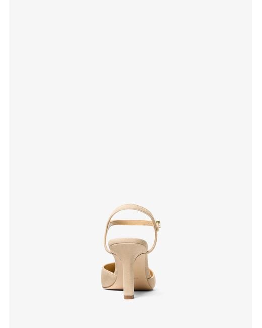 MICHAEL Michael Kors Natural Mk Amara Suede Slingback Pump