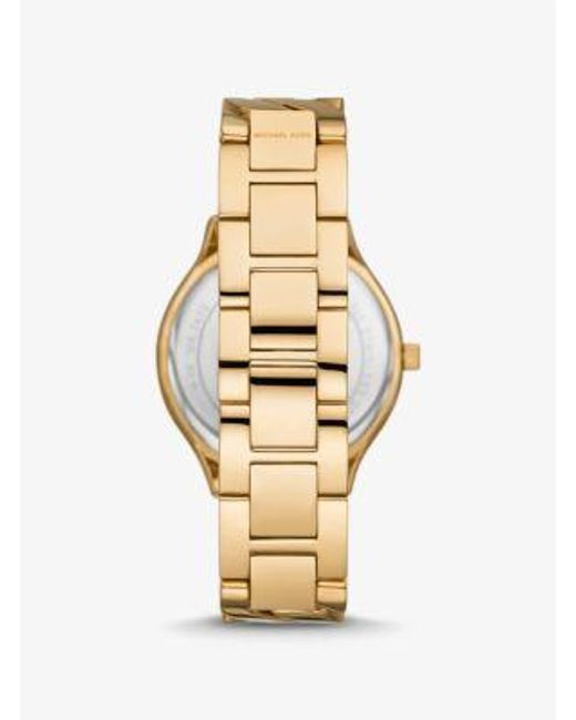 Michael Kors Slim Runway Three-hand Stainless Steel Watch 38mm in 