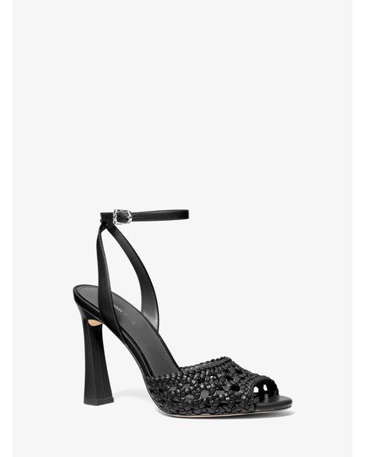 MICHAEL Michael Kors White Mk Rosie Woven Sandal