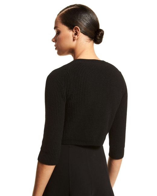 black cashmere shrug