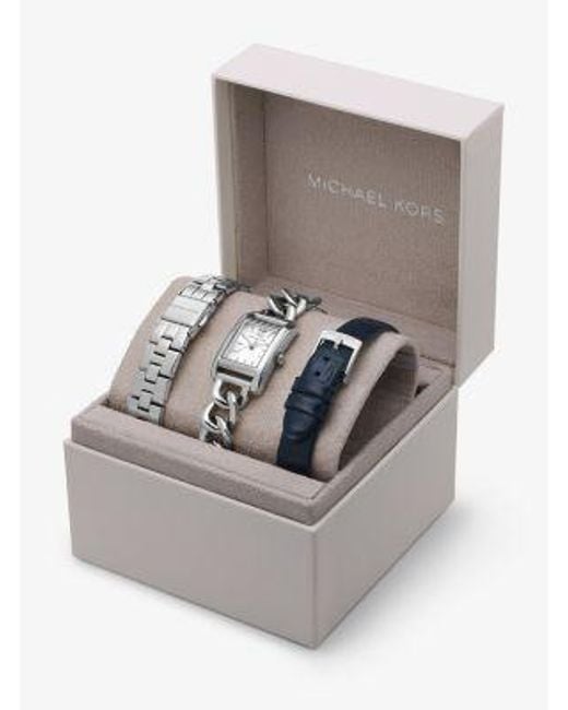 Michael Kors Petite Monroe-Tone And Crocodile-Embossed