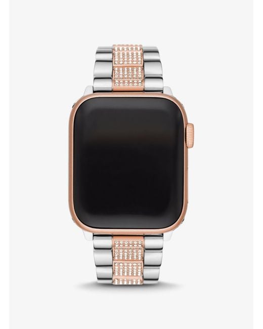 Michael Kors Pavé Two-tone Strap For Apple Watch® | Lyst UK