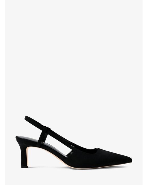 MICHAEL Michael Kors Black Mk Alora Suede Slingback Pump
