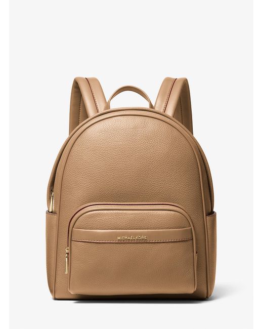 MICHAEL Michael Kors Natural Bex Medium Pebbled Leather Backpack