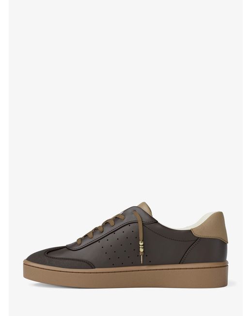 MICHAEL Michael Kors Brown Scotty Leather Sneaker