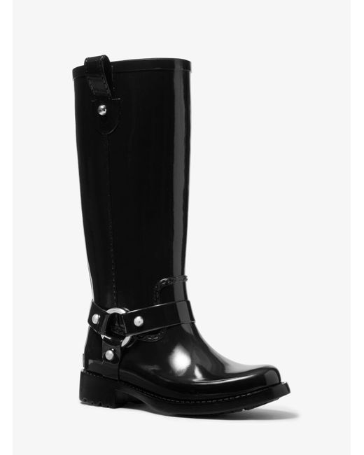 Michael Kors Stormy Rubber Knee Rain Boot in Black Lyst