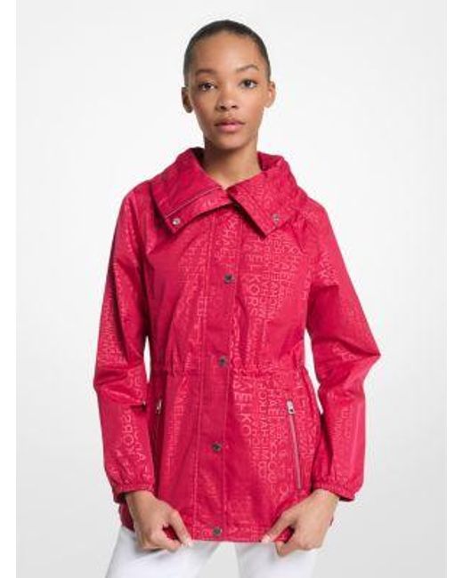 Michael Kors Red Logo Anorak