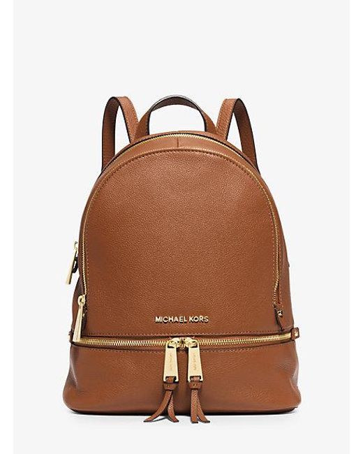 MICHAEL Michael Kors Brown Rhea Medium Leather Backpack