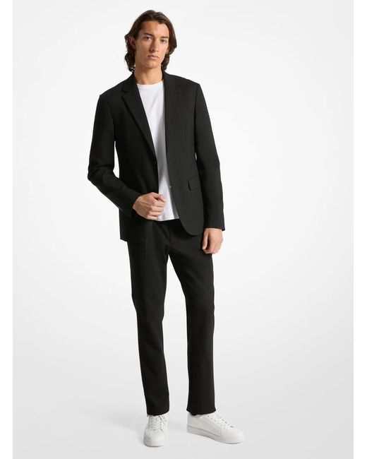 Michael Kors Black Mk Stretch Tech Tailored Blazer for men