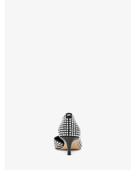 MICHAEL Michael Kors White Mk Elyse Embellished Pump