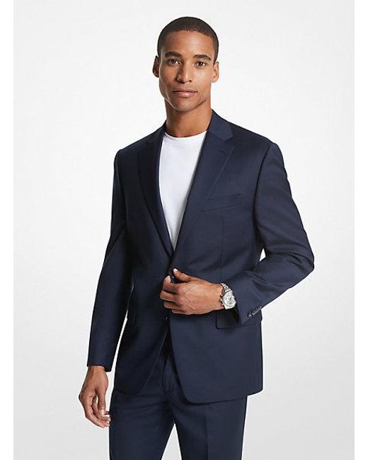 Michael kors blue sale blazer