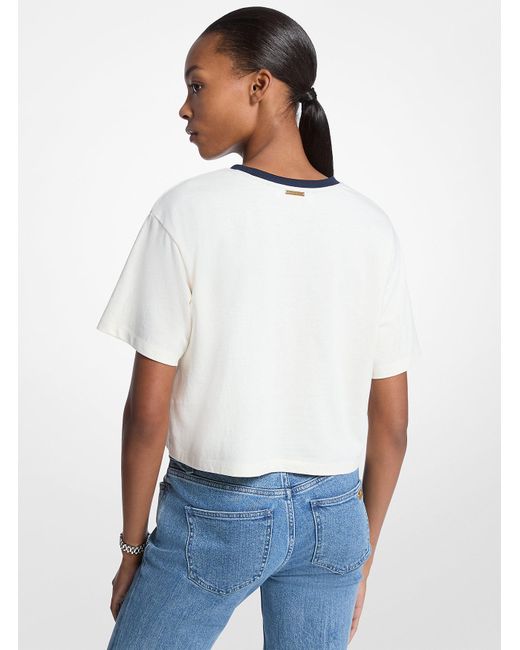 Mk T-Shirt di MICHAEL Michael Kors in White