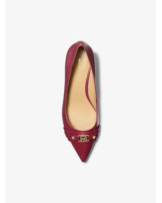 MICHAEL Michael Kors Pink Mk Mandy Flex Leather Pump
