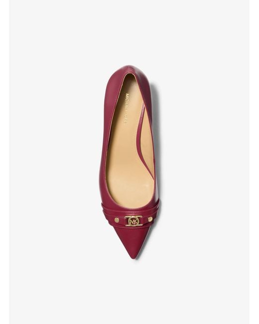 MICHAEL Michael Kors Pink Mk Mandy Flex Leather Pump