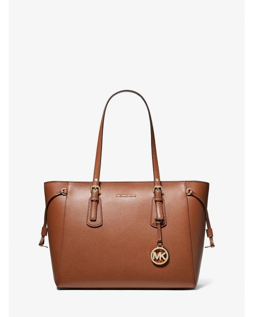 MICHAEL Michael Kors Multicolor Voyager Medium Crossgrain Leather Tote Bag