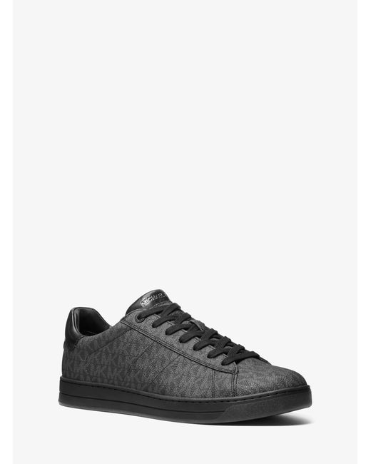 Michael Kors Outlet Black Mk Jacob Signature Logo Trainers for men