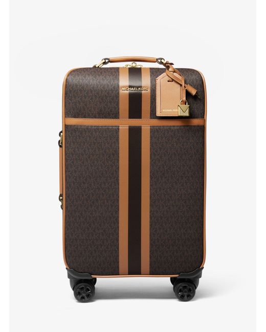 Michael Kors Multicolor Bedford Travel Extra-large Logo Stripe Suitcase