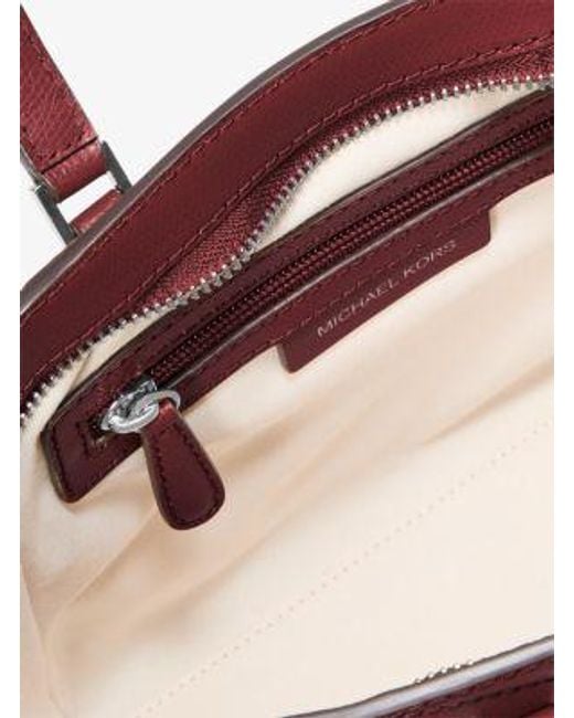 Michael Kors Purple Taryn Small Leather Convertible Crossbody Bag