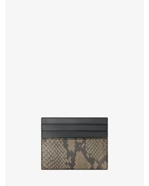 Michael Kors Gray Cyrus Snake Embossed Tall Card Case for men