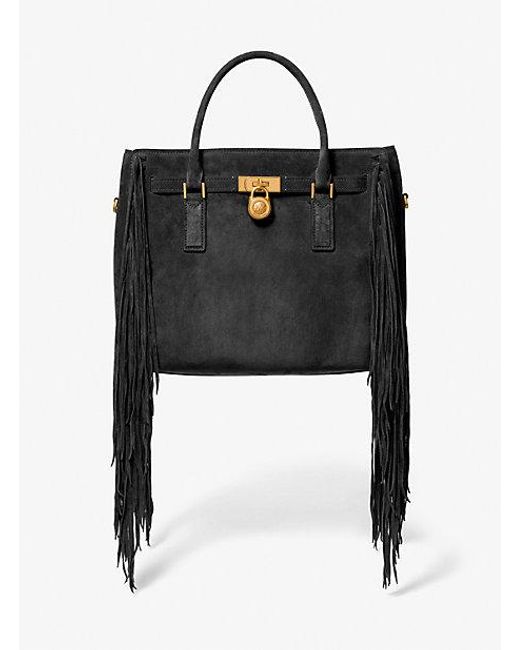 Michael Kors Black Hamilton Nomad Large Satchel