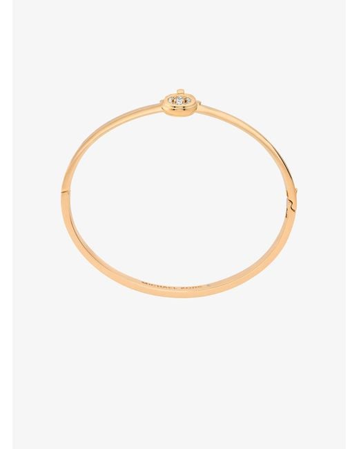 Michael Kors White Pavé Lock Bangle