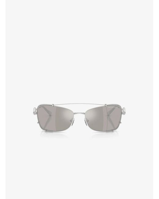 Michael Kors White Mk Andros Sunglasses