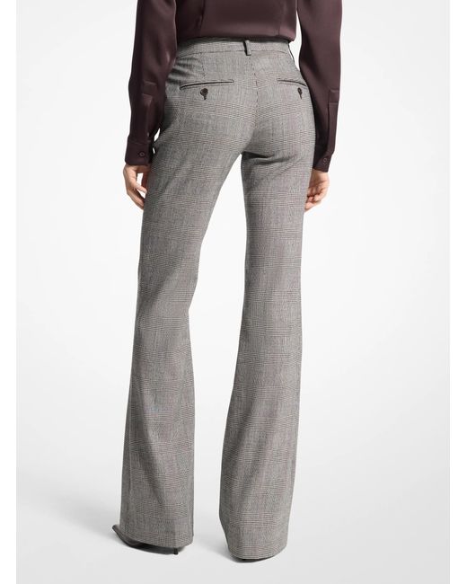 Michael Kors Gray Haylee Wool-Blend Flare Pant