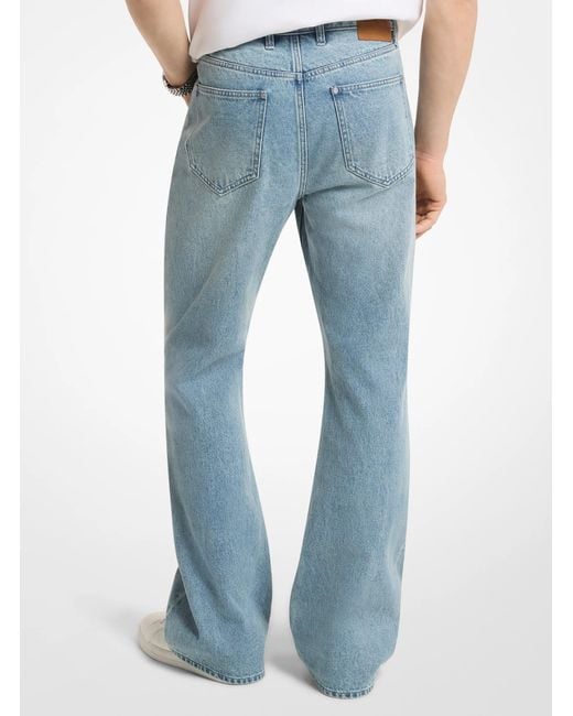 Michael Kors Blue Bootcut Denim Jeans for men