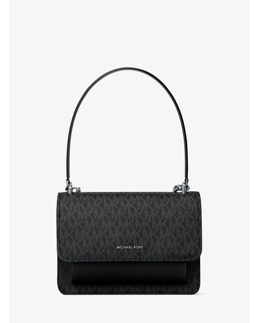 MICHAEL Michael Kors Black Mk Claire Small Signature Logo Crossbody Bag