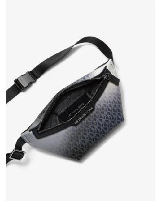 Michael Kors Gray Cooper Ombré Signature Logo Sling Pack for men