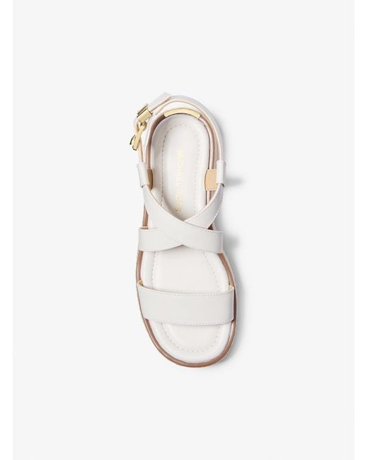 Mk Sandalo Stile Espadrilla Lynne di MICHAEL Michael Kors in Natural