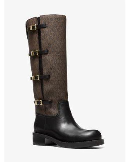 Mkbota Darrington De Piel Con Logotipo MICHAEL Michael Kors de color Black