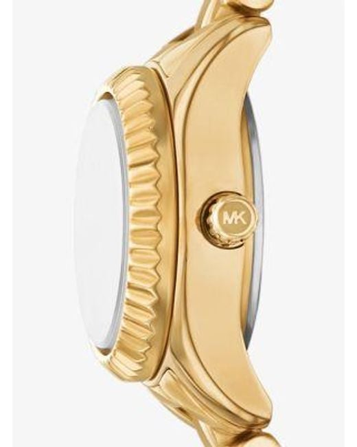 Michael Kors White Petite Lexington Pavé-Tone Watch And Jewelry Gift Set