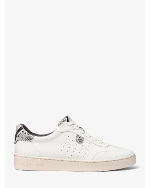 Mk Basket Scotty En Cuir Effet Serpent En Relief MICHAEL Michael Kors en coloris White