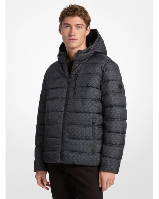 Mens MK Parka Kors Parka Coat Michael Kors Coats Mens Grey Michael Kors Men's MMK791896  Heavyweight Hooded Snorkel Parka