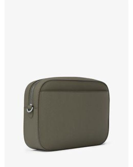 Michael Kors Gray Jet Set Large Saffiano Leather Crossbody Bag