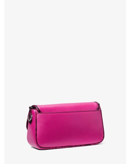 Michael kors pink leather hotsell purse