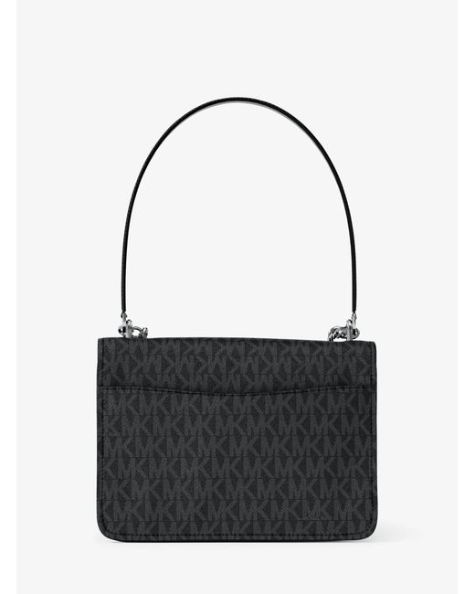 MICHAEL Michael Kors Black Mk Claire Small Signature Logo Crossbody Bag