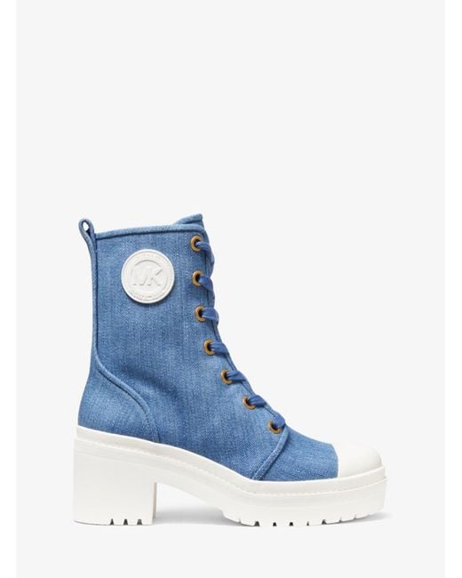 michael michael kors corey canvas combat boot
