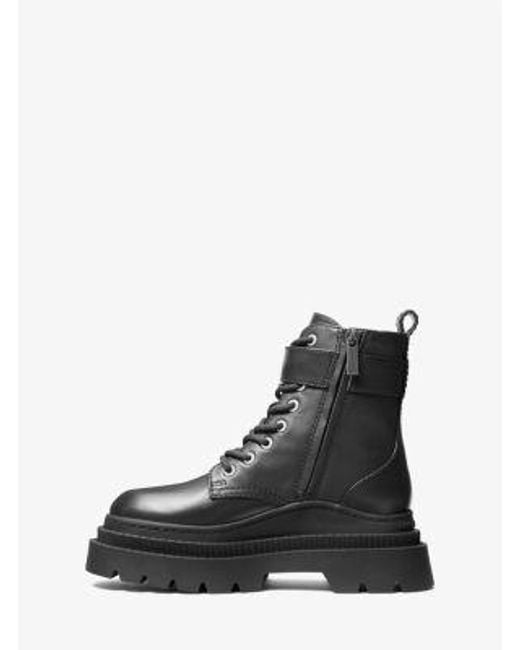 Mk Stivale Combat Colby di Michael Kors in Black