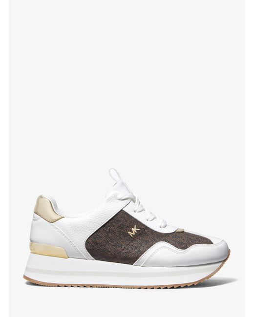 MICHAEL Michael Kors White Raina Trainer