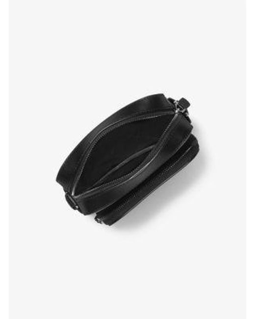 Michael Kors Black Hudson Mini Signature Logo Flight Bag for men