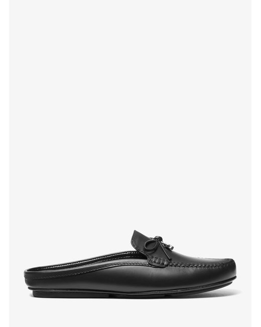MICHAEL Michael Kors White Mk Greta Leather Mule