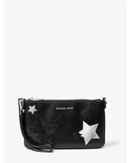 Michael Kors Black Jet Set Small Printed Wristlet