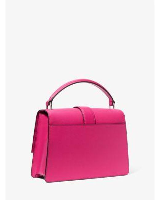 Michael Kors Pink Greenwich Medium Saffiano Leather Satchel