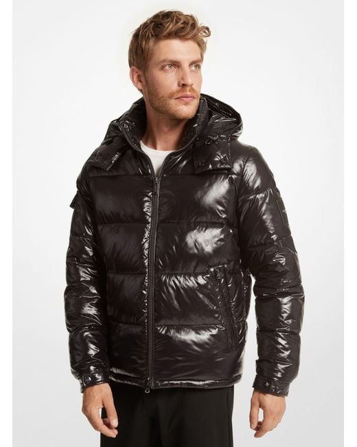 Michael Kors Black Northend Quilted Nylon Puffer Jacket for men