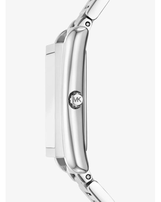 Michael Kors White Mk Essex-Tone Watch for men