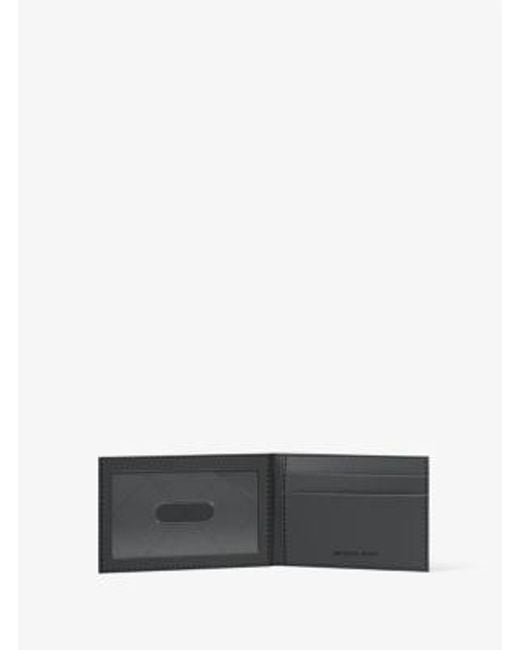 Michael Kors Brown Cyrus Burnished Billfold Wallet With Passcase for men